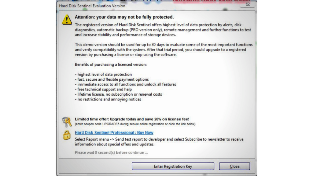 index of hard disk sentinel pro