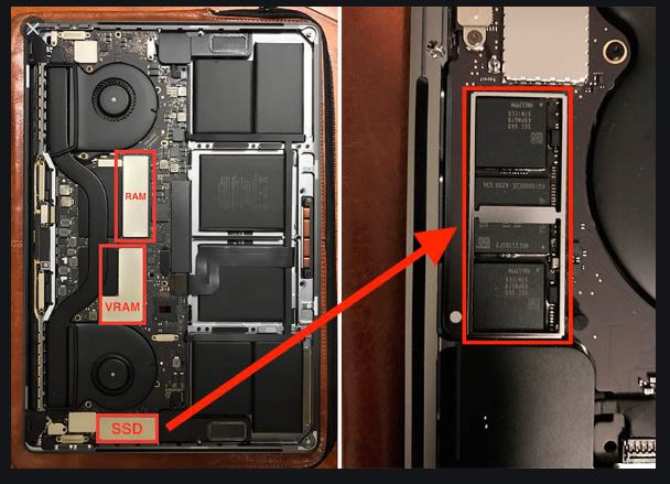 Soldered SSD